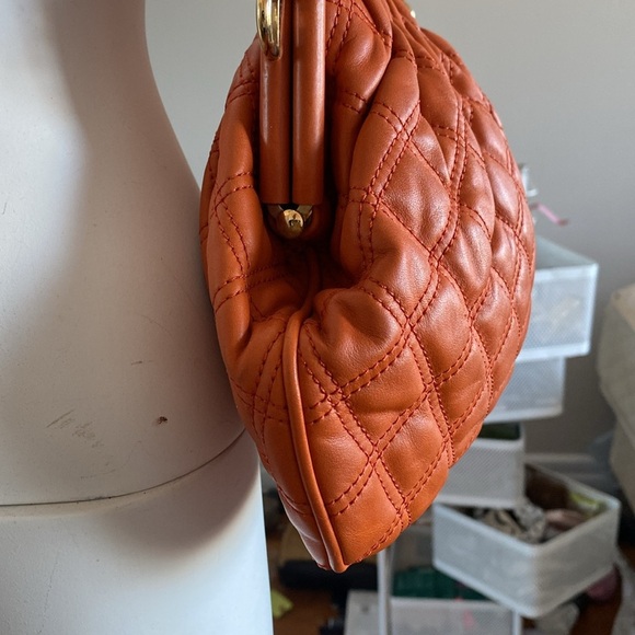 Marc Jacobs Orange Shoulder Bag with Gold-Tone Hardware - Picture 8 of 16